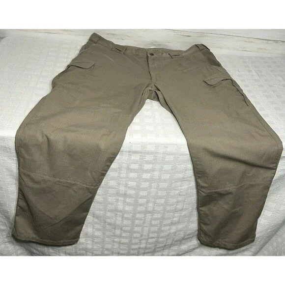 5.11 Tactical Stryke Cargo Pants Mens 40 X 30 Brown Ripstop Canvas Utility Work - Picture 2 of 14